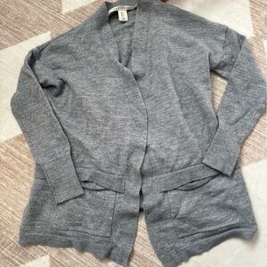 Max Studio Heather Gray Knit Cardigan